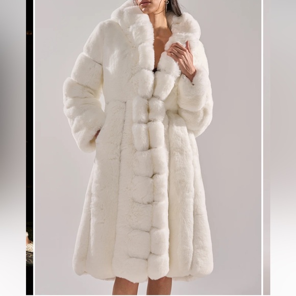 AKIRA Jackets & Blazers - AKIRA Berlin Hooded Faux Fur Luxurious Coat